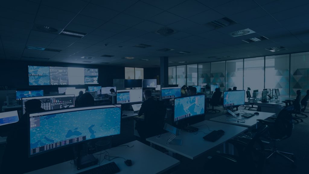 Bank of Computer Screens