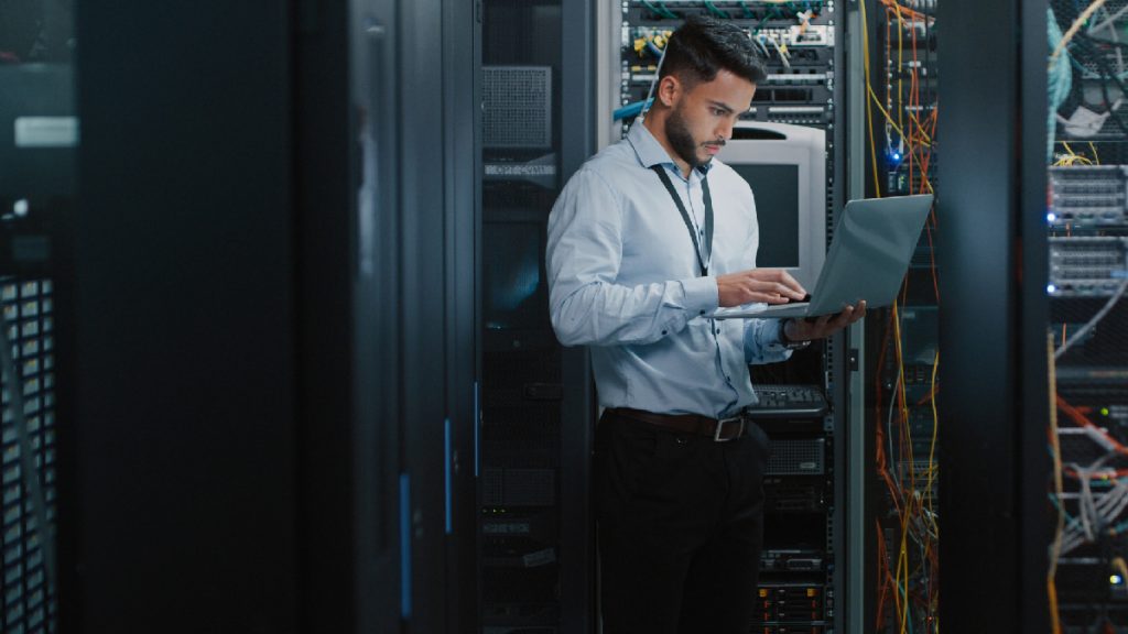 Engineer reviewing Cloud-Technical-Services