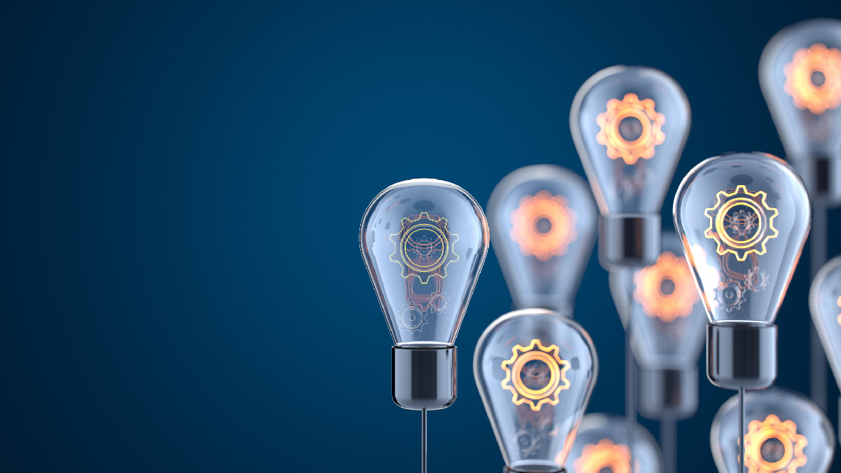 light bulbs with cogs